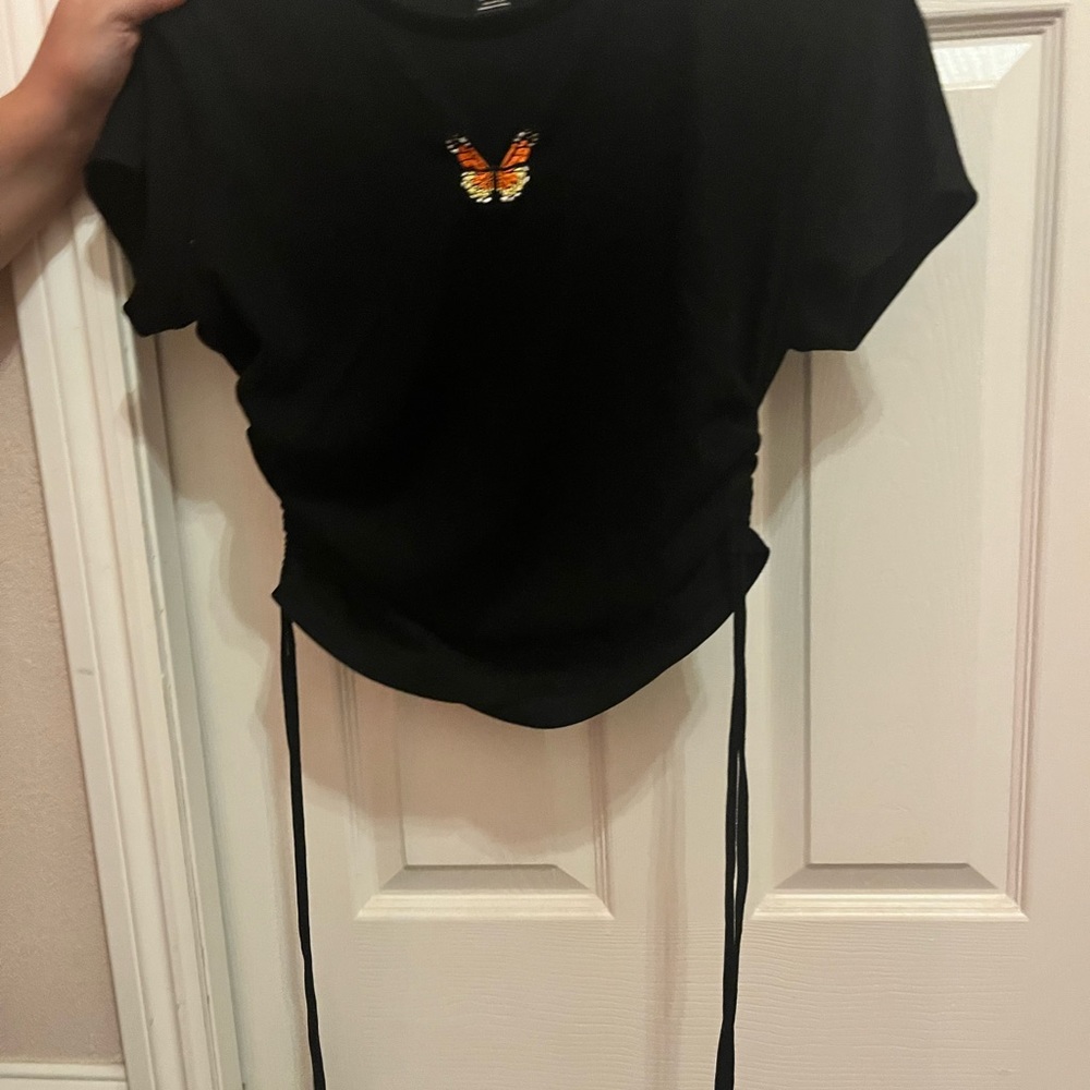 A butterfly shirt